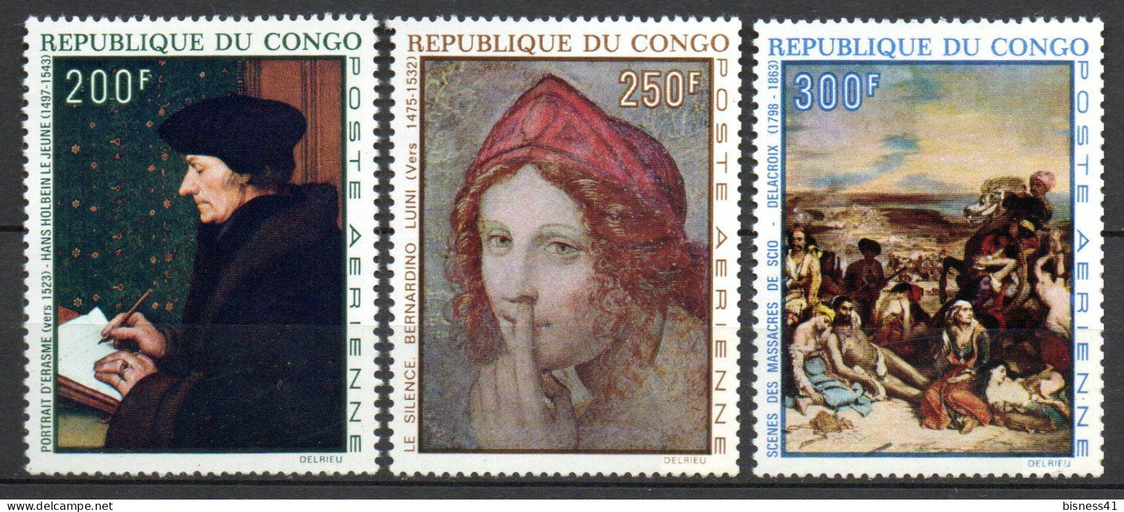 Col34 Congo 1970 PA  N° 91 à 93 Neuf XX MNH Cote : 25,00€ - Nuovi