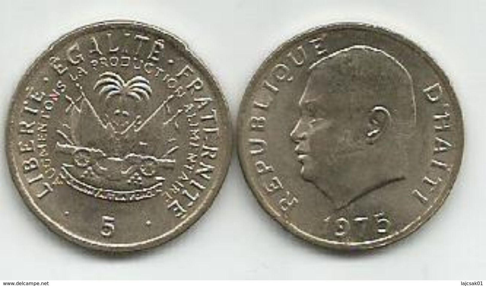 Haiti 5 Centimes 1975. - Haití