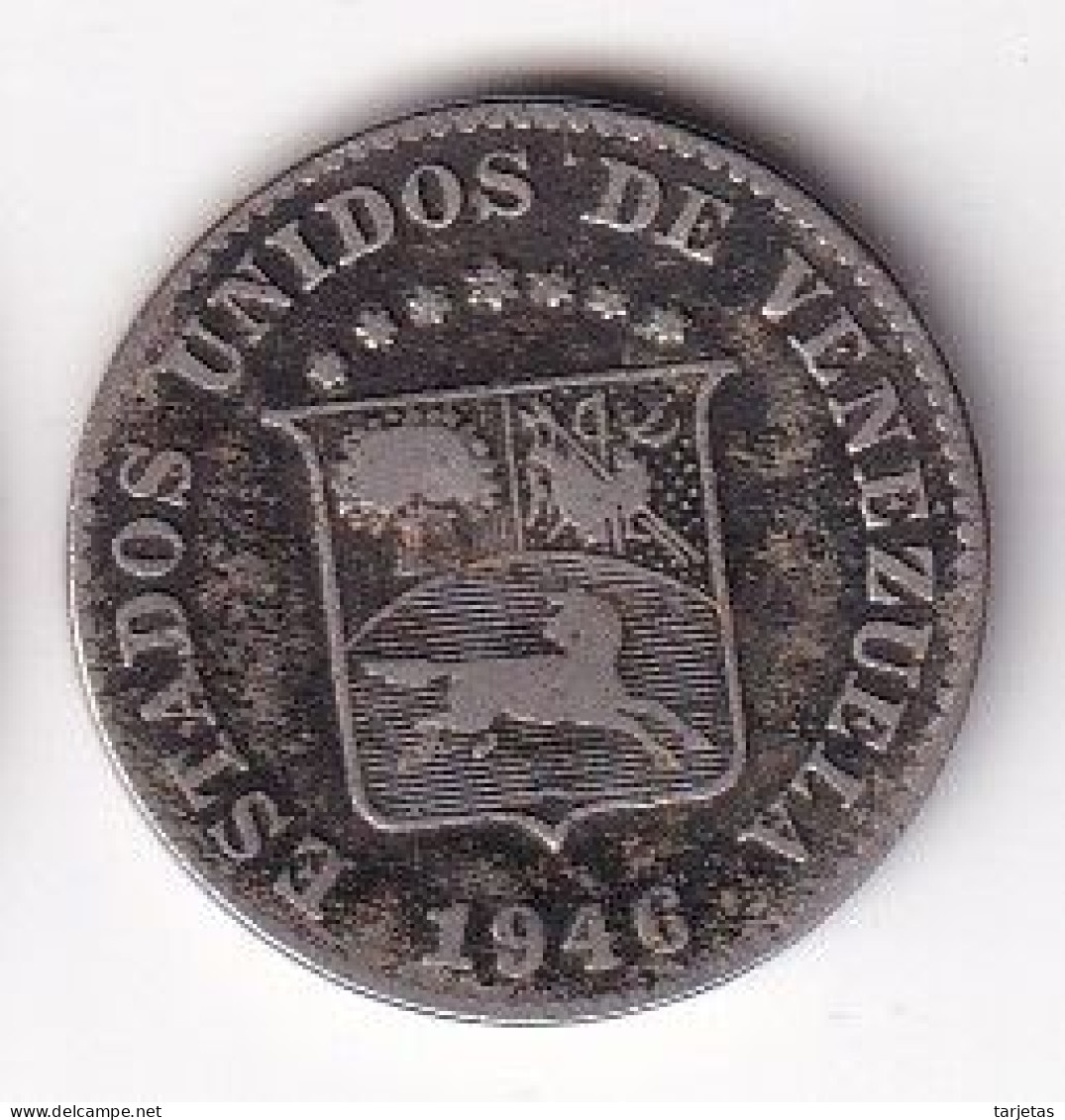 MONEDA DE VENEZUELA DE 5 CENTIMOS DEL AÑO 1946 (COIN) - Bolivie