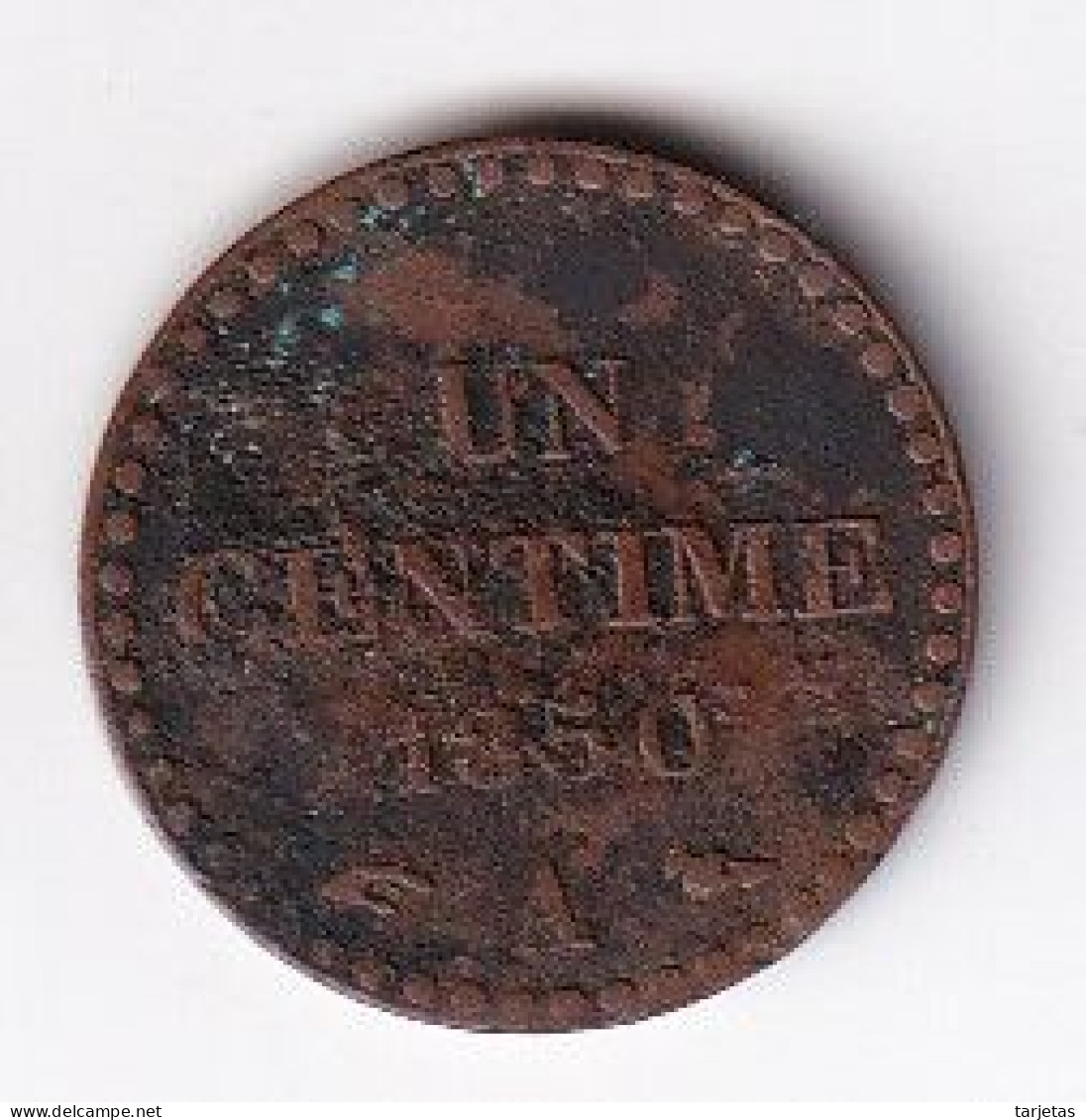 MONEDA DE FRANCIA DE 1 CENTIME DEL AÑO 1850 (COIN) - 1 Centime