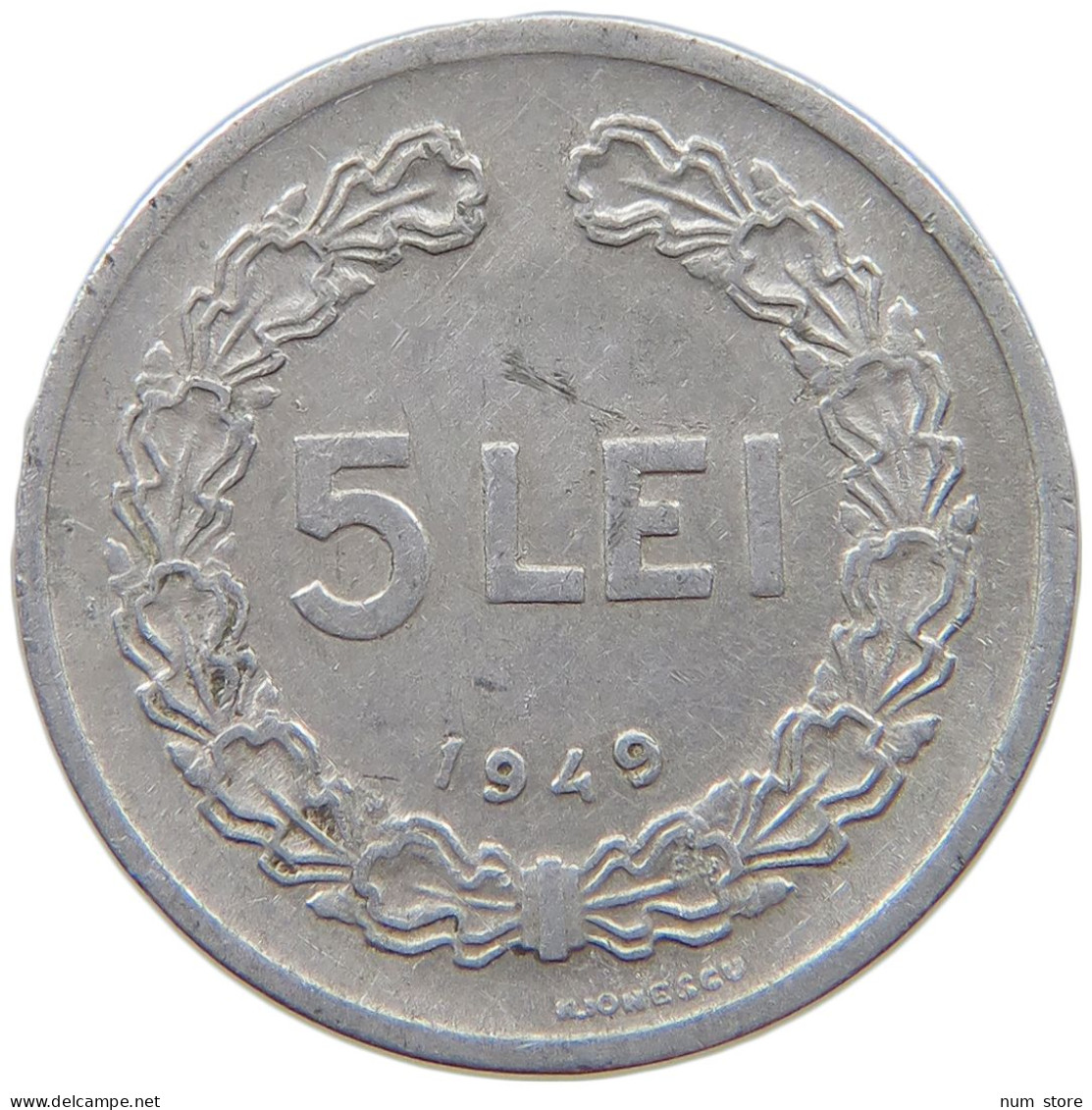 ROMANIA 5 LEI 1949 #s079 0291 - Roumanie