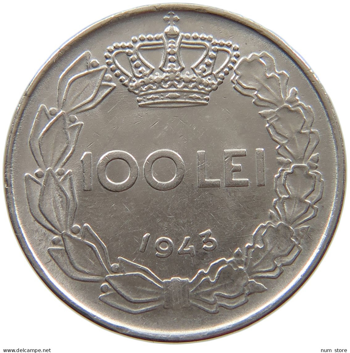 ROMANIA 100 LEI 1943 #a043 0045 - Roumanie