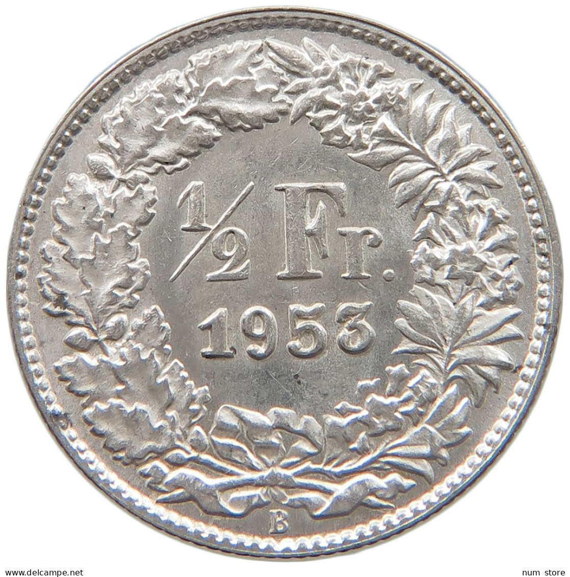 SWITZERLAND 1/2 FRANC 1953 TOP #c004 0451 - Autres & Non Classés