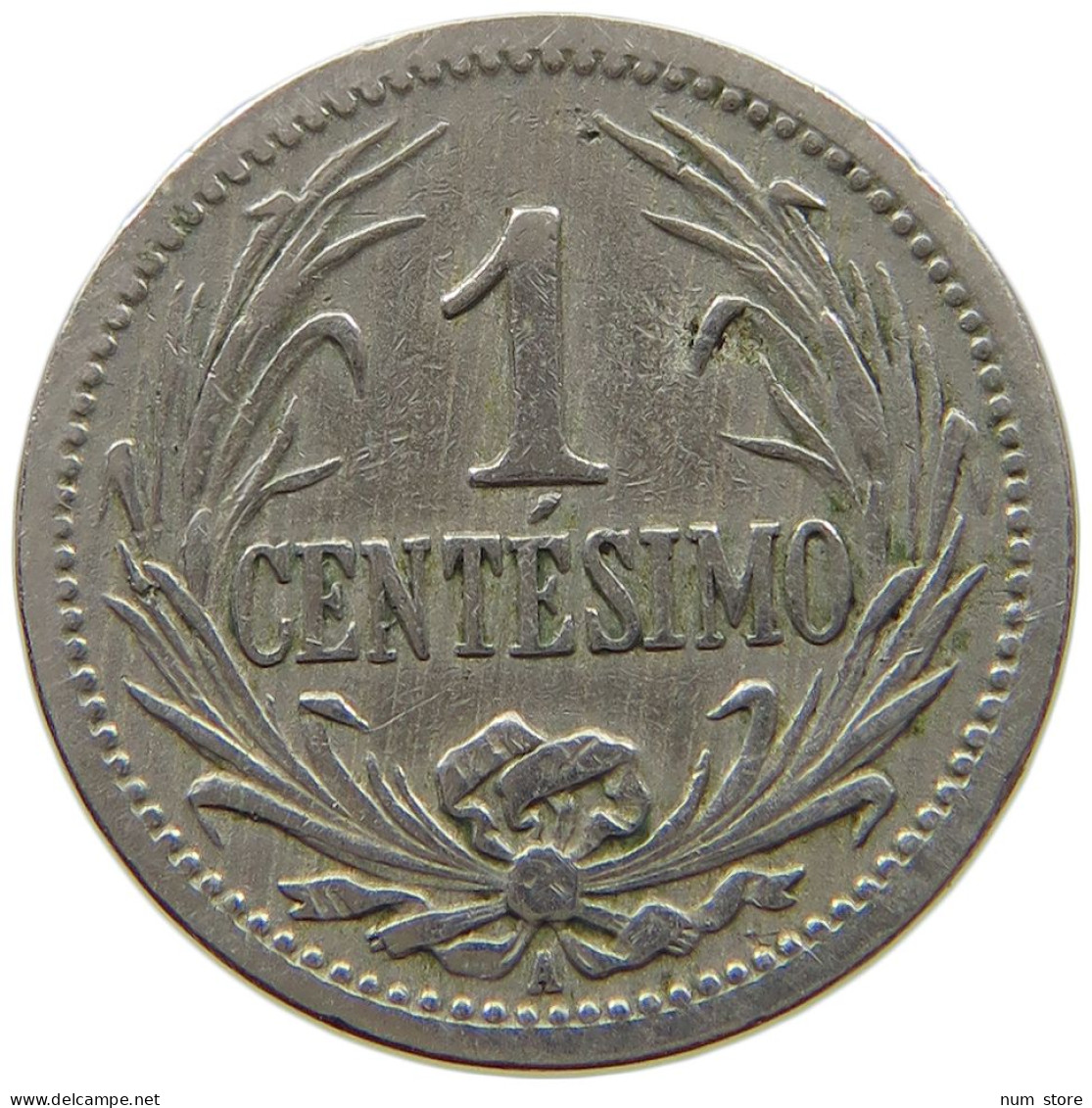 URUGUAY 1 CENTESIMO 1909 #s034 0625 - Uruguay