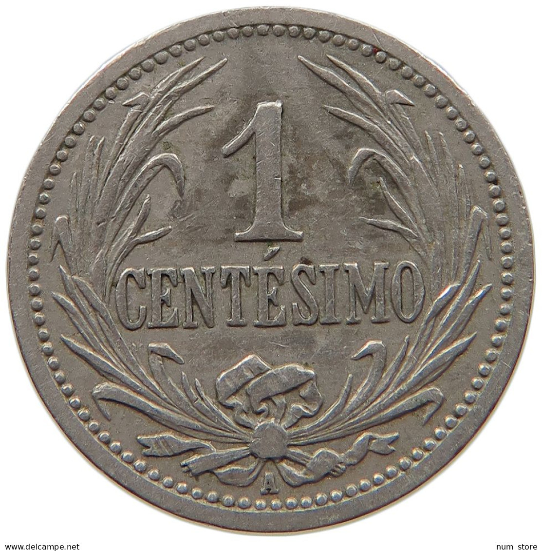 URUGUAY 1 CENTESIMO 1909 #s022 0073 - Uruguay