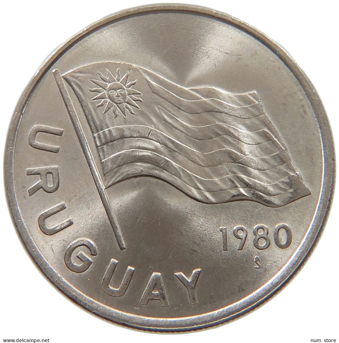 URUGUAY 5 PESOS 1980 TOP #c073 0011 - Uruguay