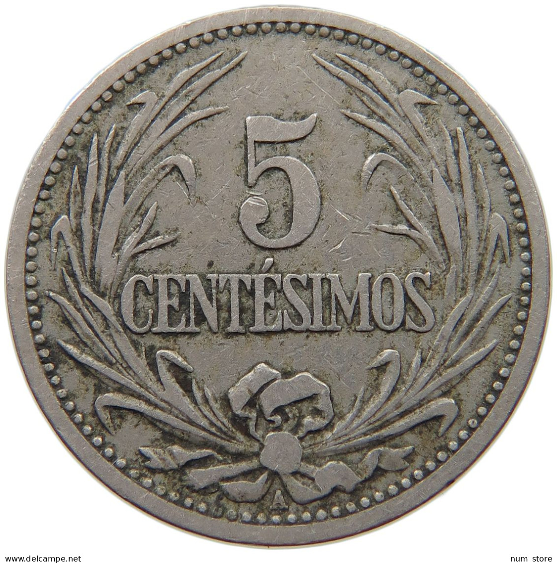 URUGUAY 5 CENTESIMOS 1901 #s040 0227 - Uruguay