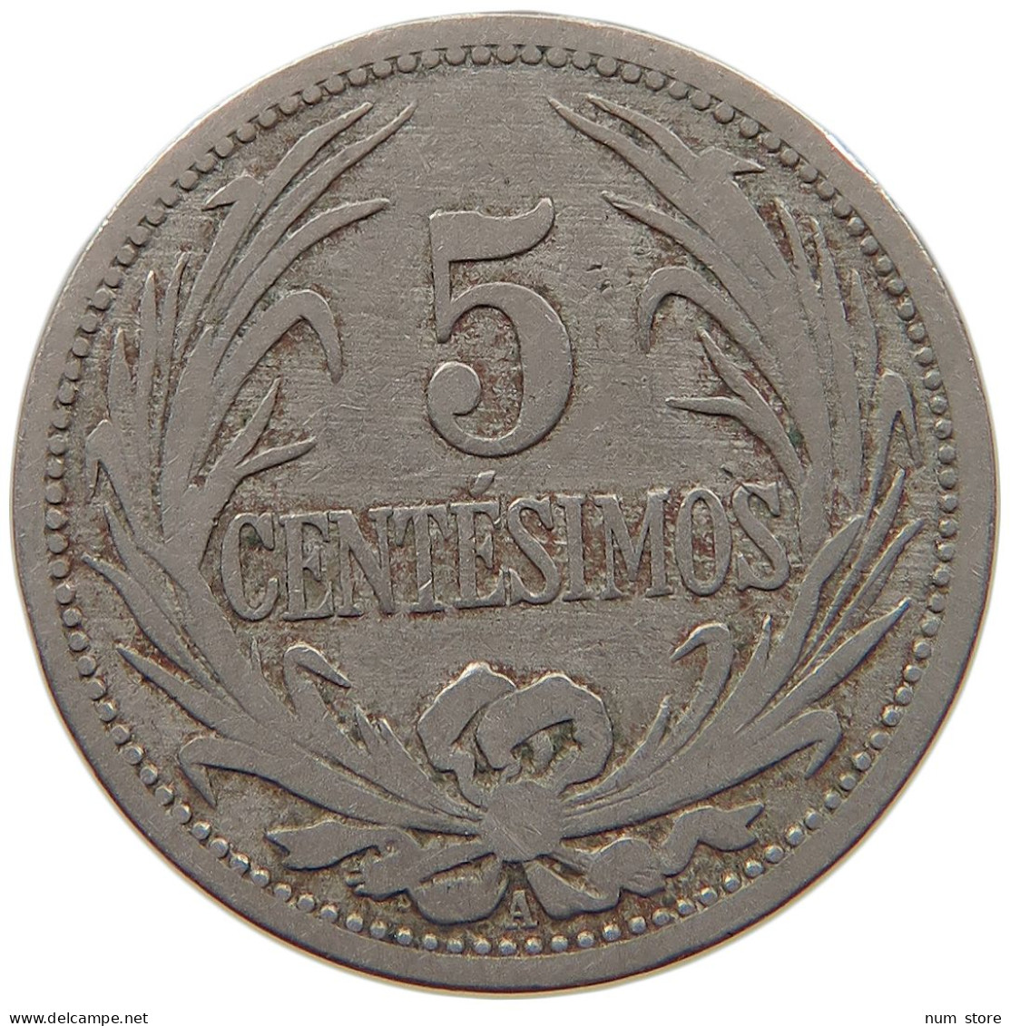 URUGUAY 5 CENTESIMOS 1909 #s030 0133 - Uruguay