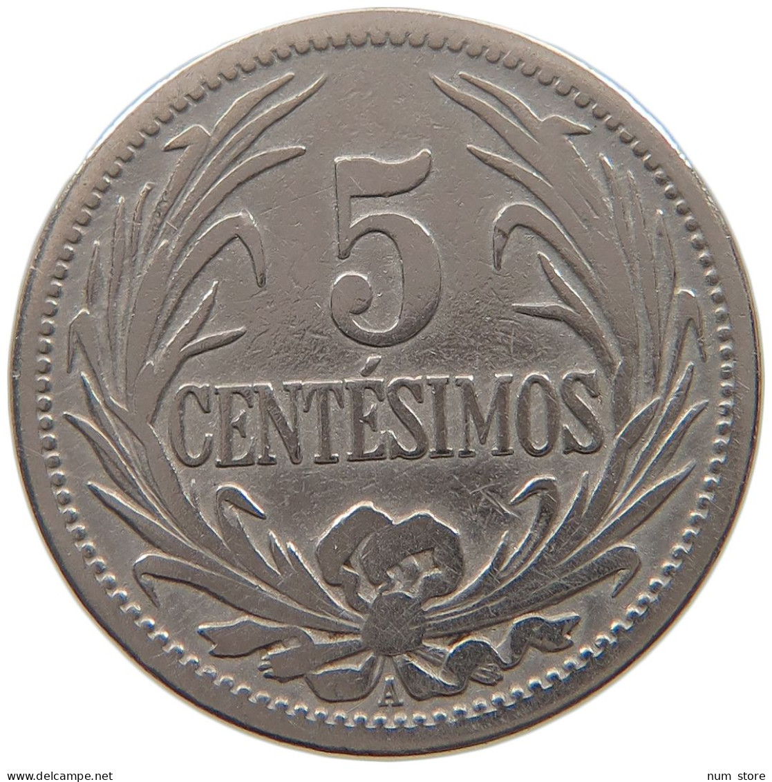 URUGUAY 5 CENTESIMOS 1909 #a080 0209 - Uruguay