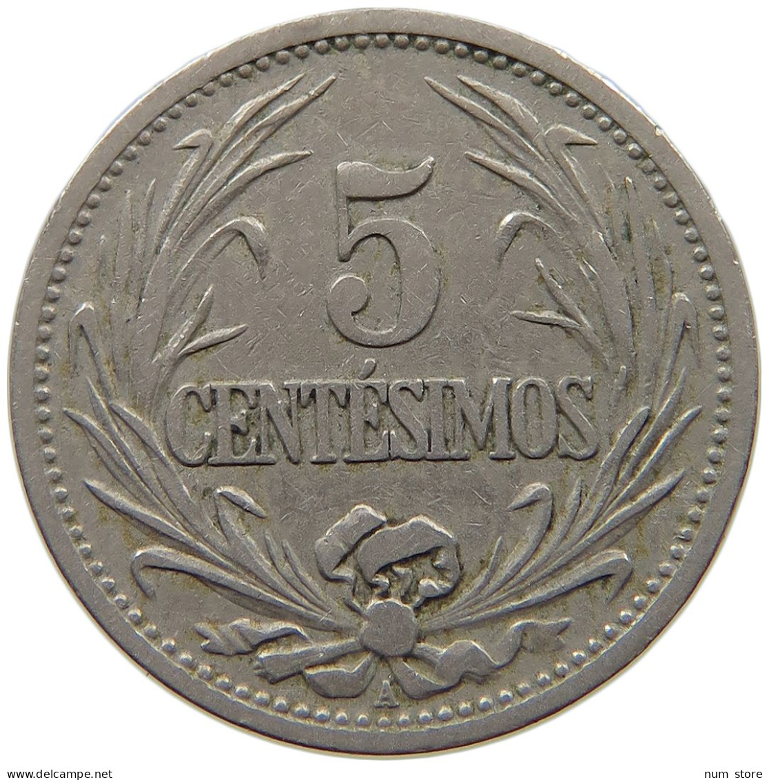 URUGUAY 5 CENTESIMOS 1901 #a089 0781 - Uruguay