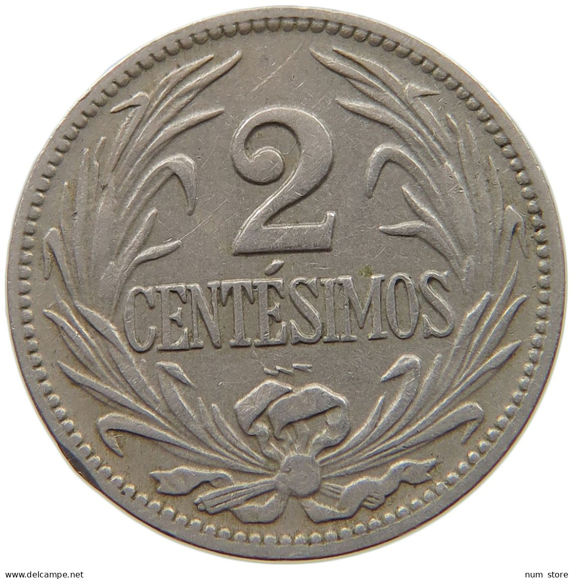 URUGUAY 2 CENTESIMOS 1924 #s040 0549 - Uruguay