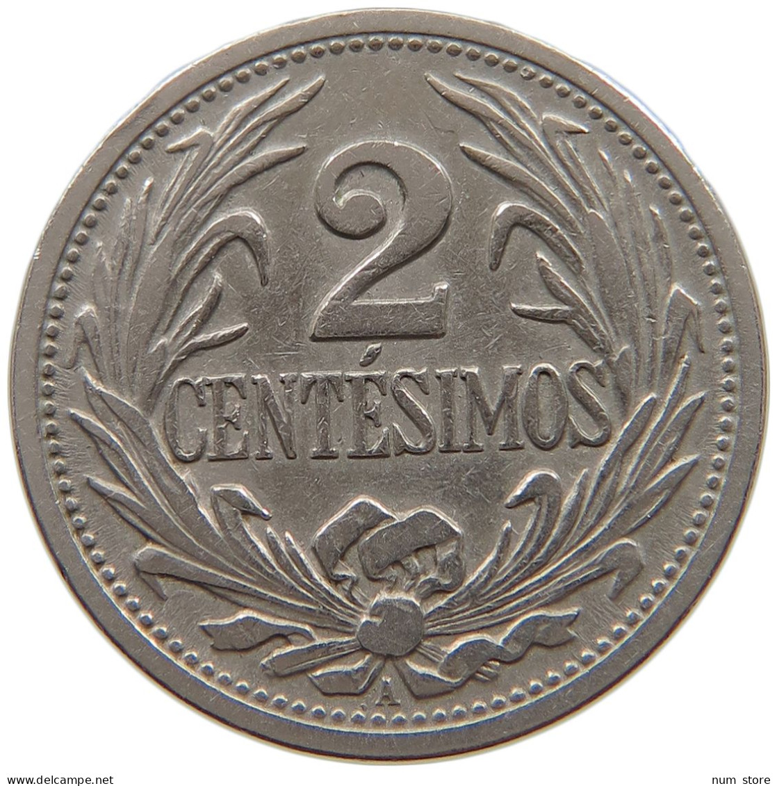 URUGUAY 2 CENTESIMOS 1936 #a061 0599 - Uruguay