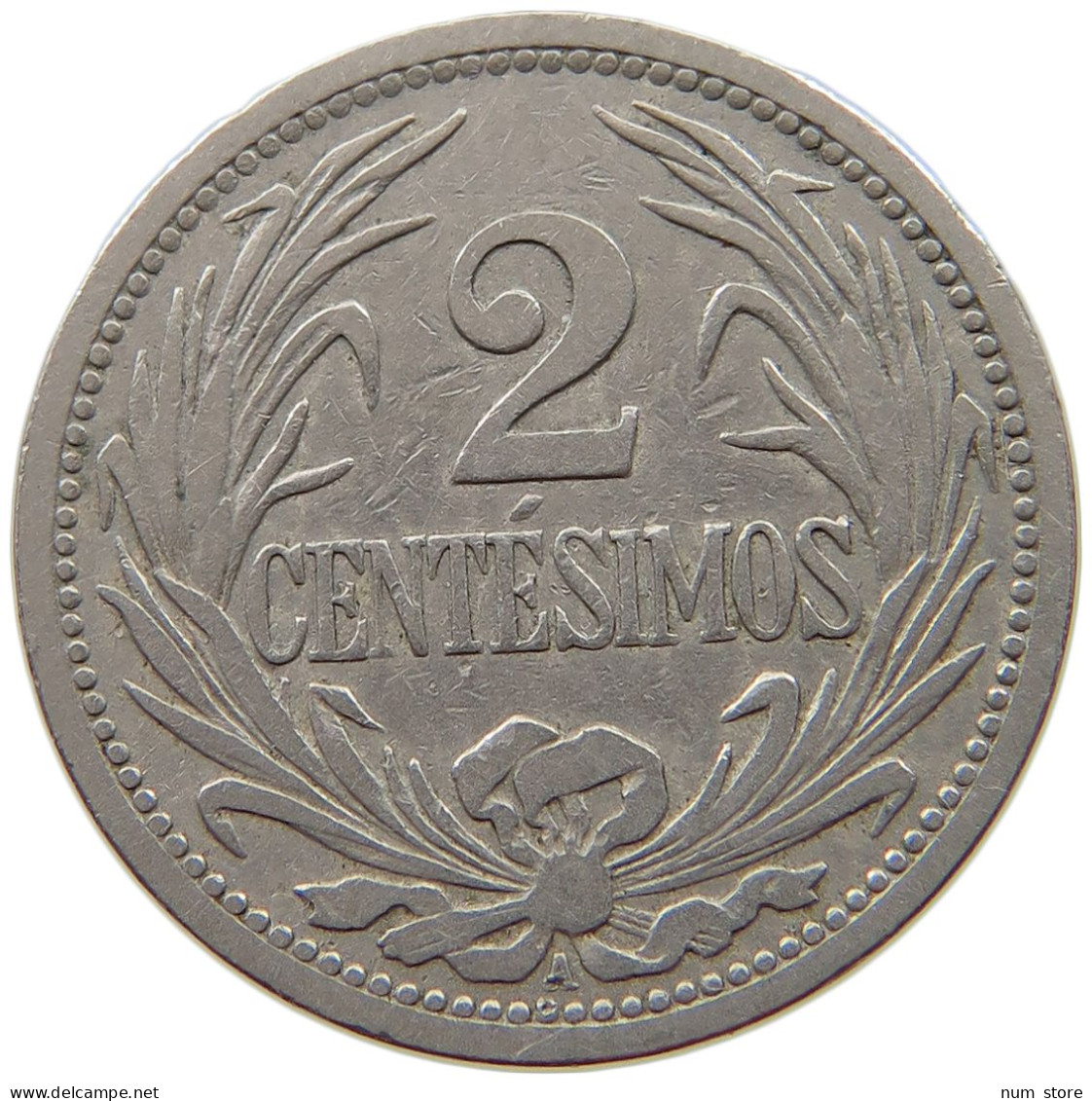 URUGUAY 2 CENTESIMOS 1909 #a017 0347 - Uruguay