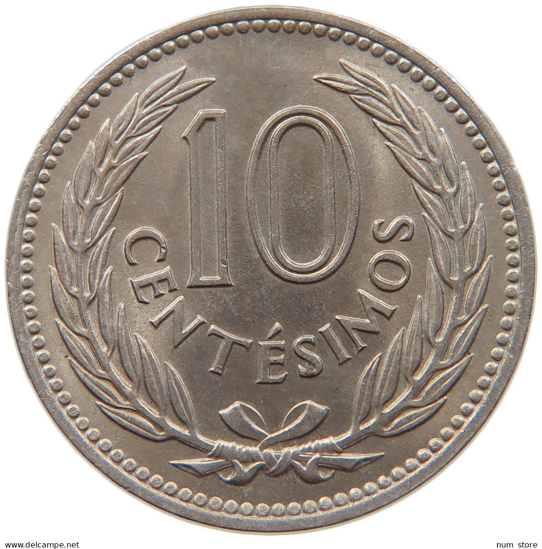 URUGUAY 10 CENTESIMOS 1953 TOP #s030 0139 - Uruguay