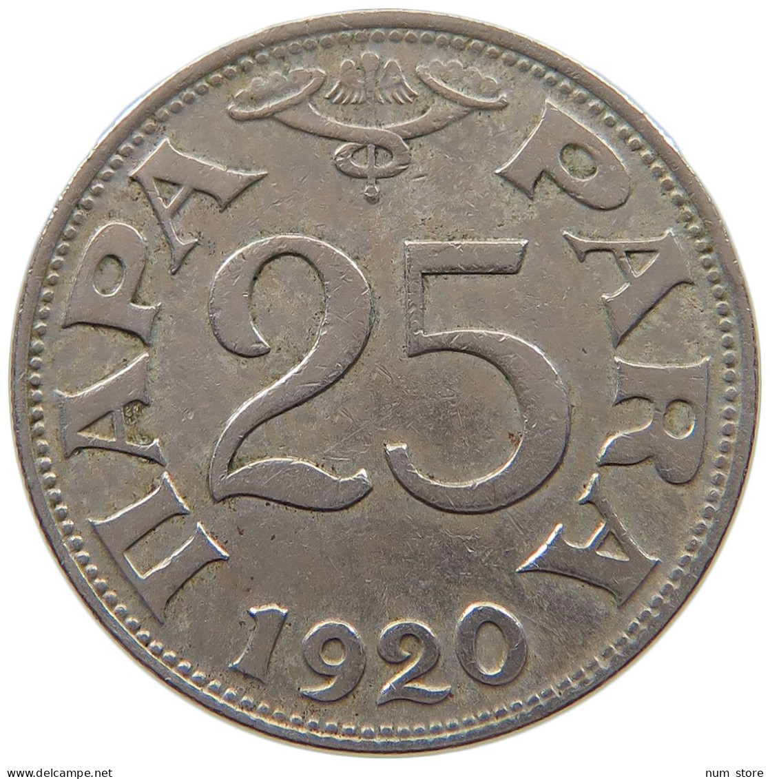 YUGOSLAVIA 25 PARA 1920 #a046 0023 - Yougoslavie