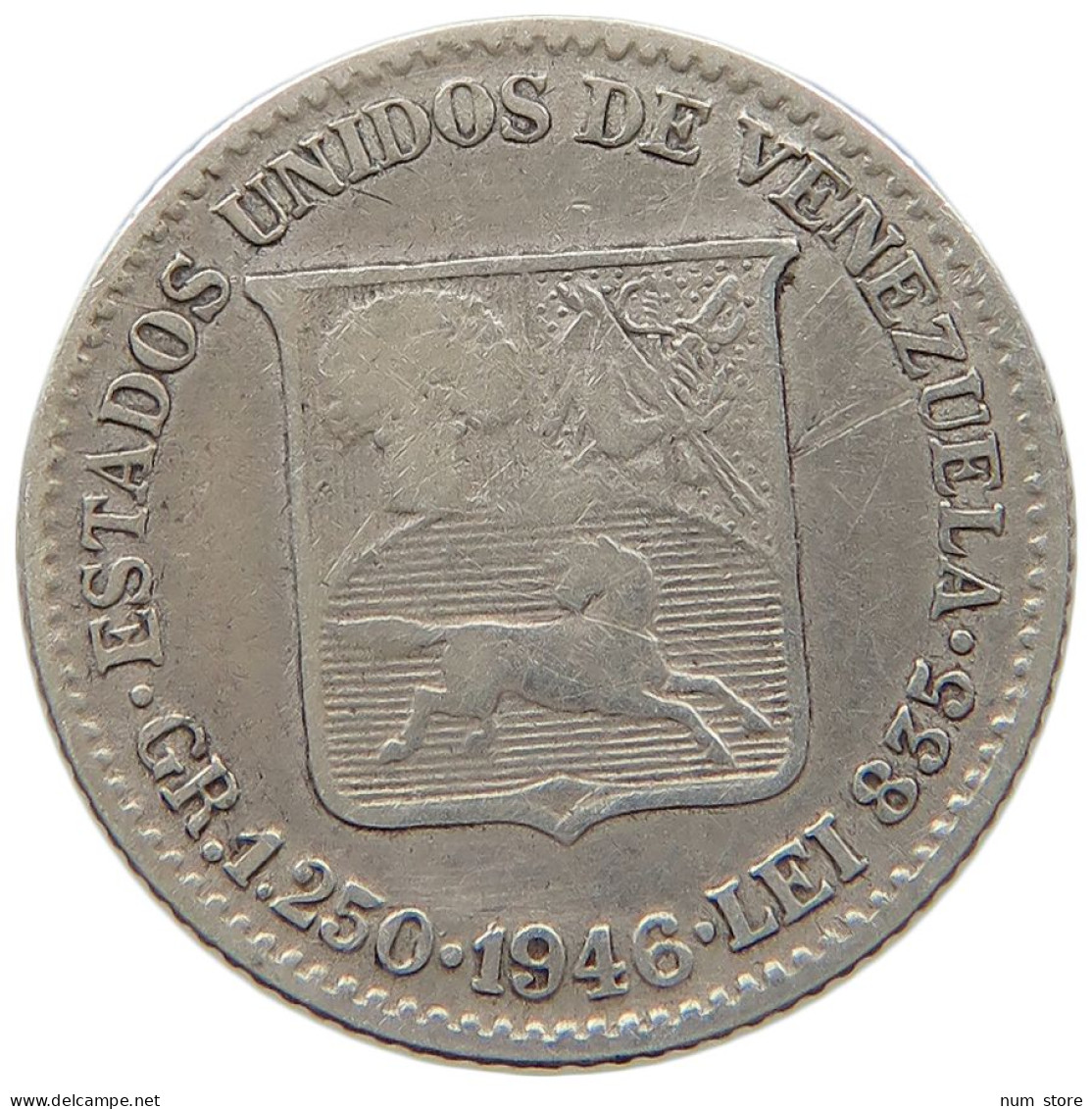 VENEZUELA 25 CENTIMES 1946 #a044 0979 - Venezuela