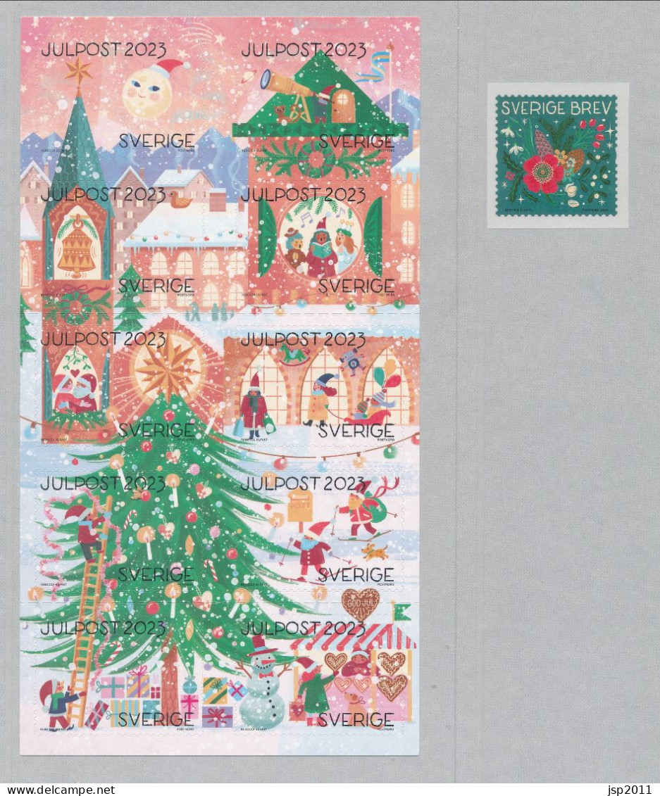 Sweden 2023. Facit # 3501-3511. Set Of 11 "Christmas In Santa's Village. MNH(**) - Nuevos