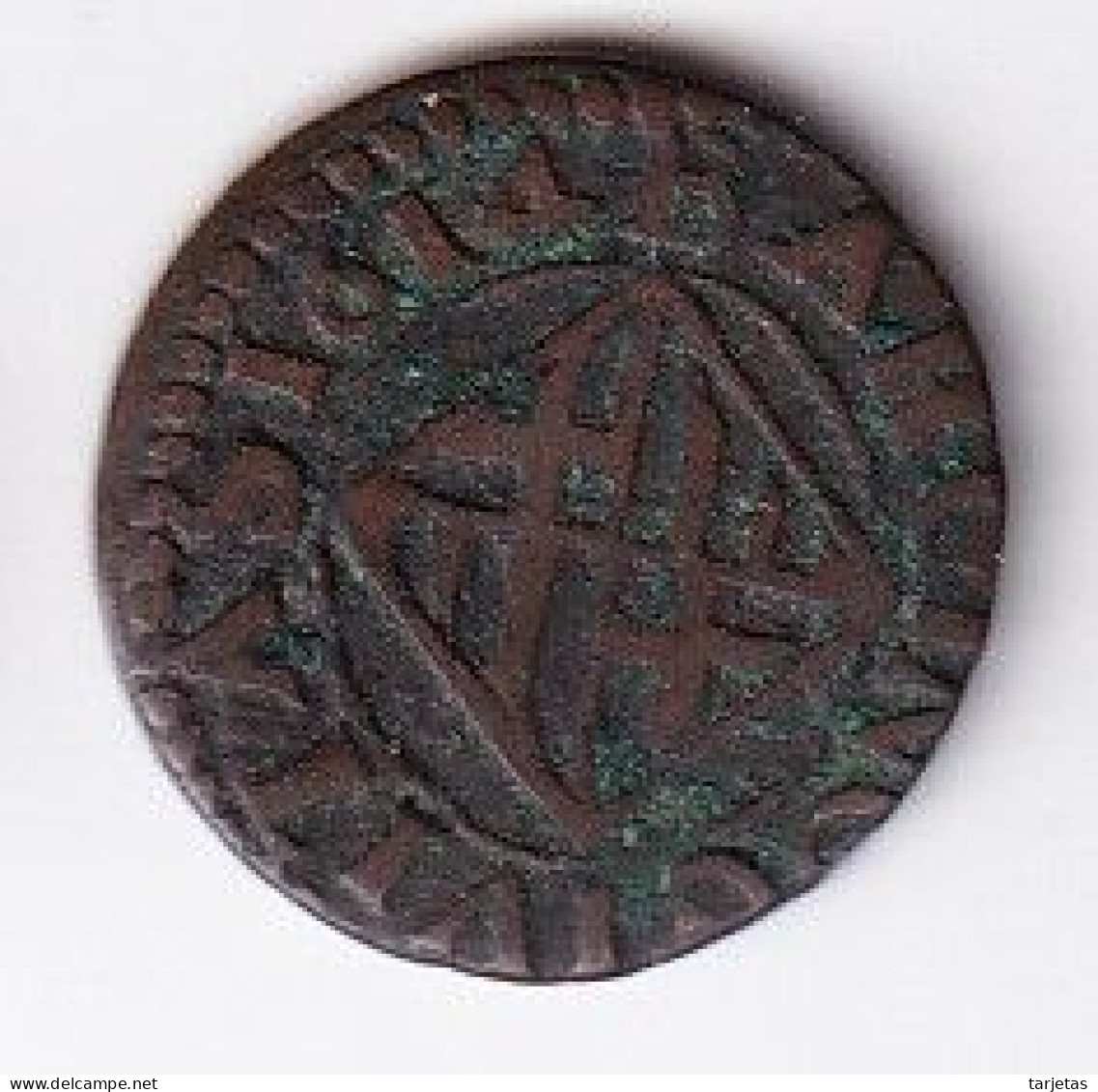 MONEDA DE ESPAÑA DE 1 ARDITE DE FELIPE III DEL AÑO 1614 (COIN) BARCELONA - Münzen Der Provinzen