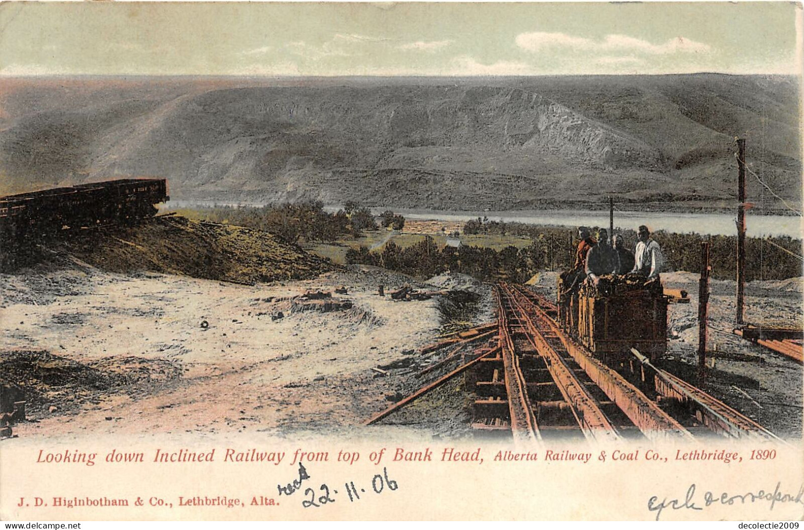 Br105938 Incline Railway From Top Pf Bank Head Alberta Coal Mine - Andere & Zonder Classificatie