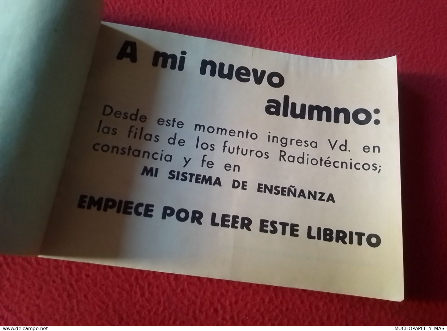 ANTIGUA REVISTA FASCÍCULO GUÍA LIBRITO O SIMIL LA ERA ELECTRÓNICA ESCUELA RADIO MAYMO RADIOELECTRICIDAD..VER FOTOS...... - Craft, Manual Arts