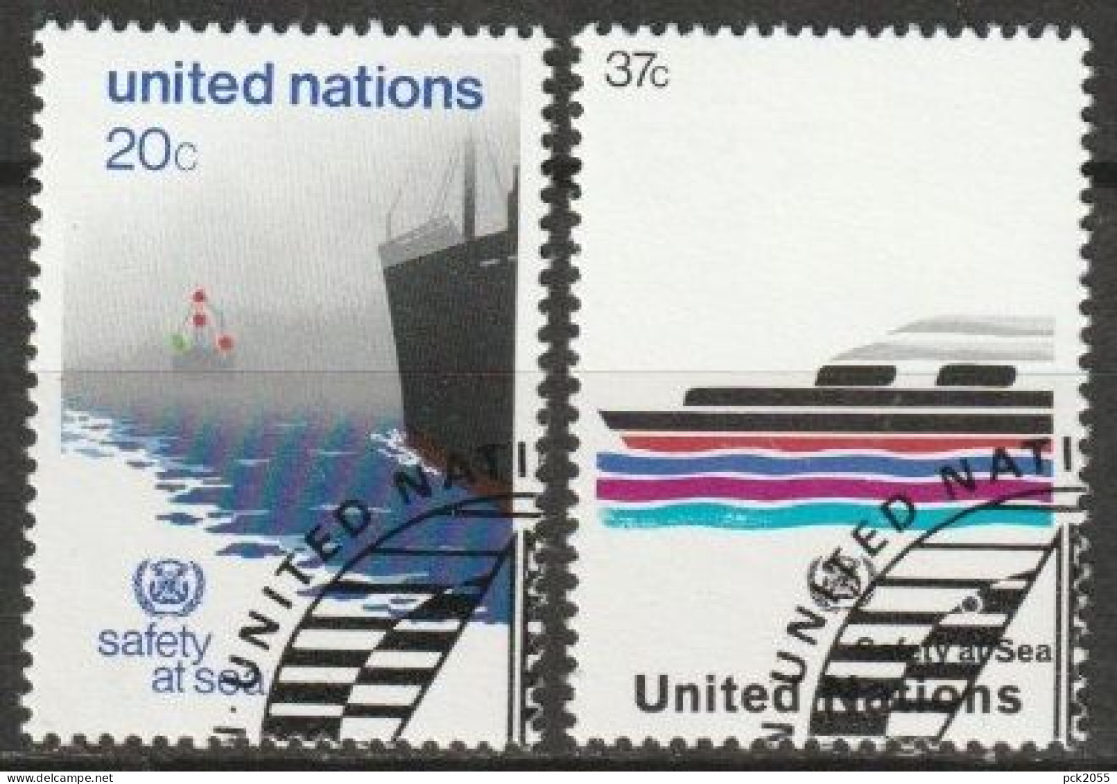 UNO New York 1983 MiNr.417 - 418 O Gestempelt Sicherheit Auf See ( 5241  ) - Oblitérés