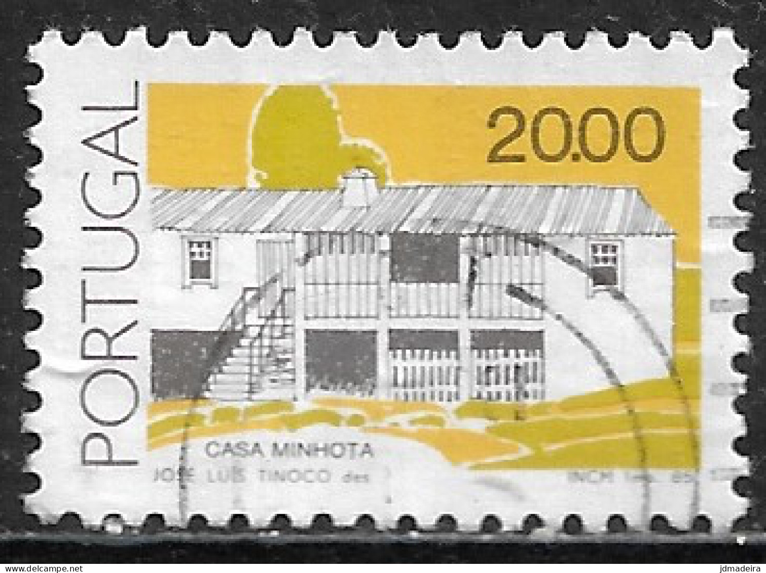 Portugal – 1985 Popular Architecture 20.00 Used Stamp - Oblitérés