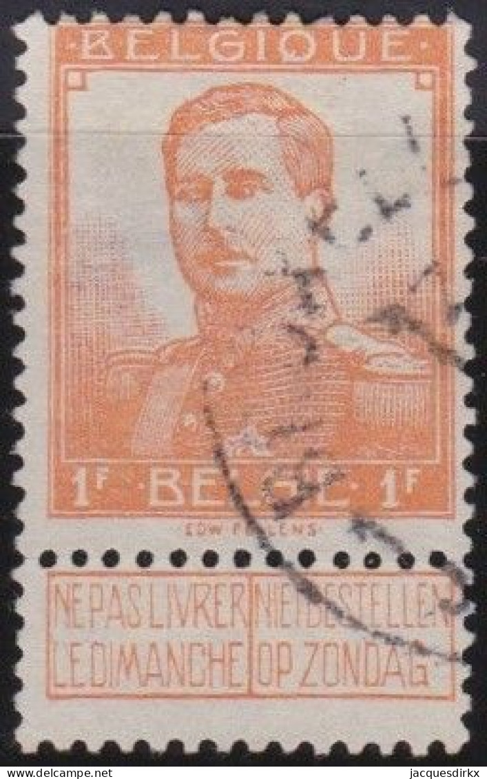 Belgie  .   OBP    .    116    .    O     .   Gestempeld     .   /   .    Oblitéré - 1912 Pellens