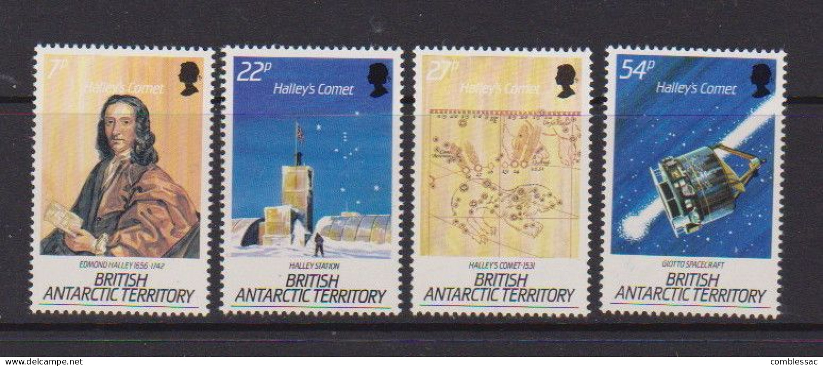 BRITISH  ANTARCTIC  TERRITORY    1986   Appearance  Of  Haileys  Comet   Set  Of  4    MNH - Ongebruikt