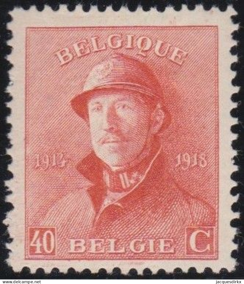 Belgie  .   OBP    .    173  .    *      .   Ongebruikt Met Gom    .   /   .    Neuf Avec Gomme - 1919-1920 Roi Casqué