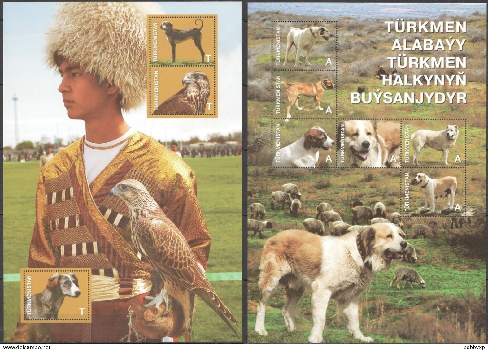 Turkmenistan 2013. Dog. Fauna. 2 Souvenir Sheets. MNH - Turkmenistan