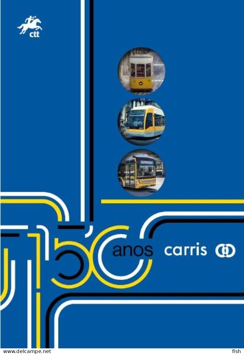 Portugal & PGS CARRIS, 150 Years Of Public Transport In Lisbon 2023 (4666115) - Carnets