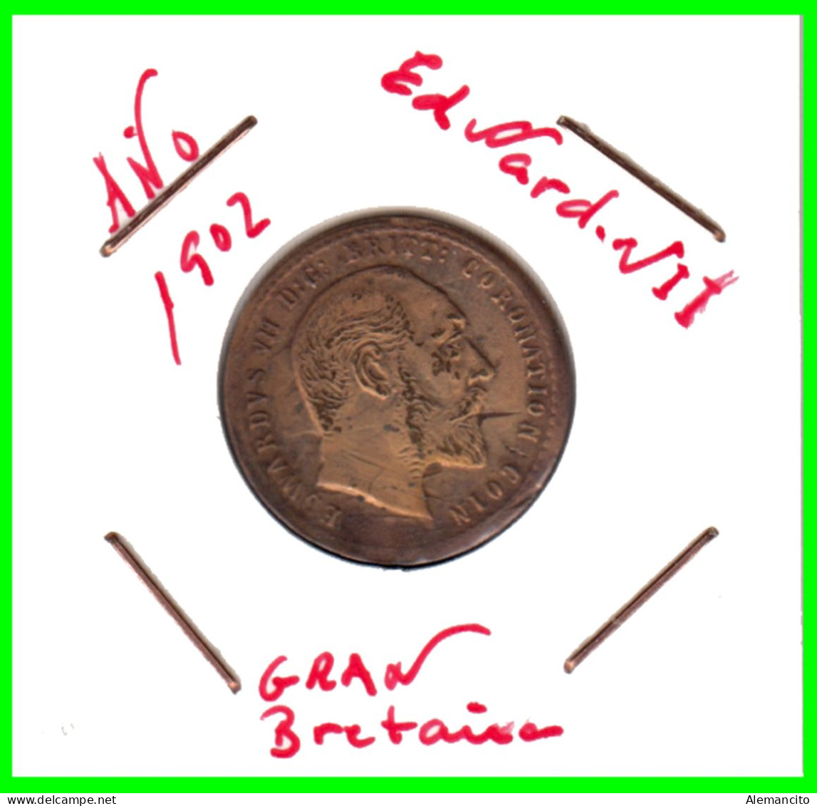 GRAN BRETAÑA FICHA- AÑO 1902 EDUARDO VII VINTAGE COIN - Autres & Non Classés