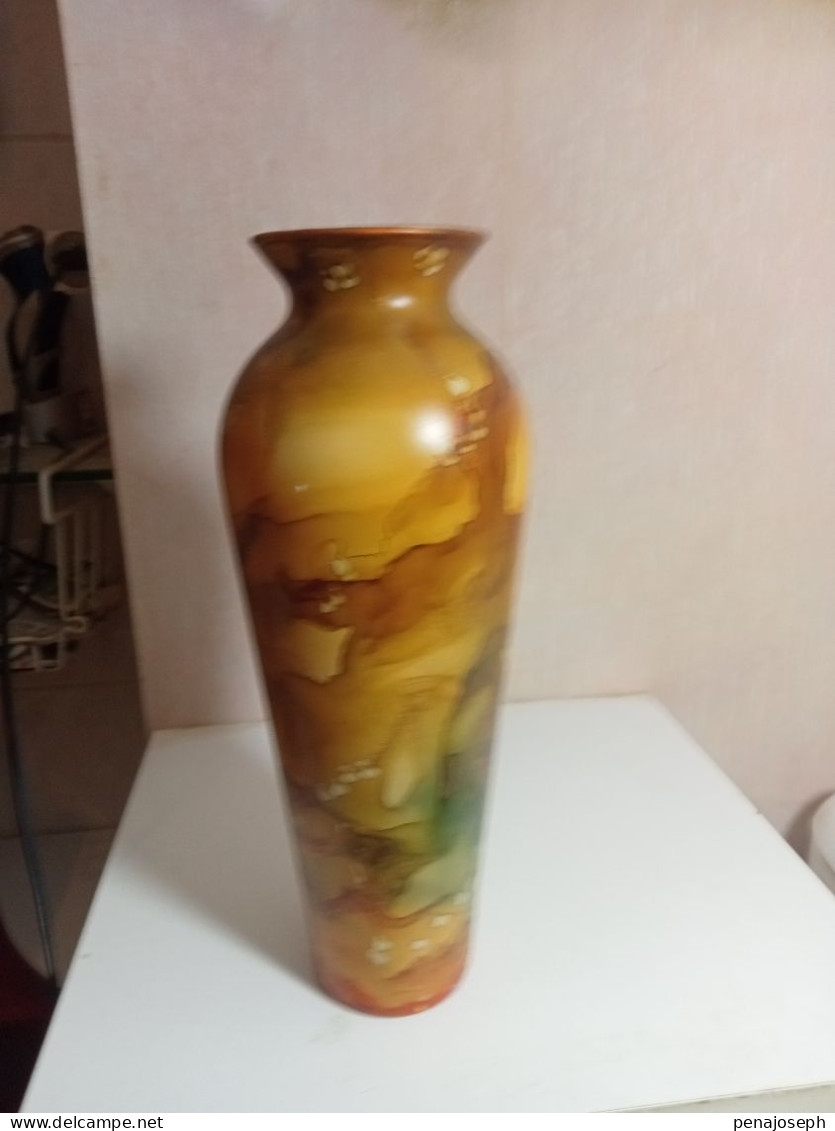 Vase Ancien Hauteur 30 Cm Diamètre 11 Cm - Vazen