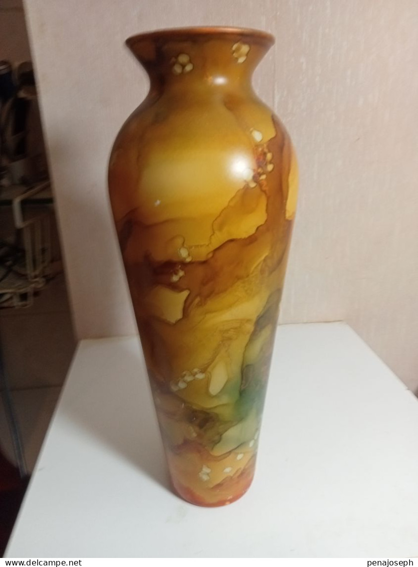 Vase Ancien Hauteur 30 Cm Diamètre 11 Cm - Jarrones