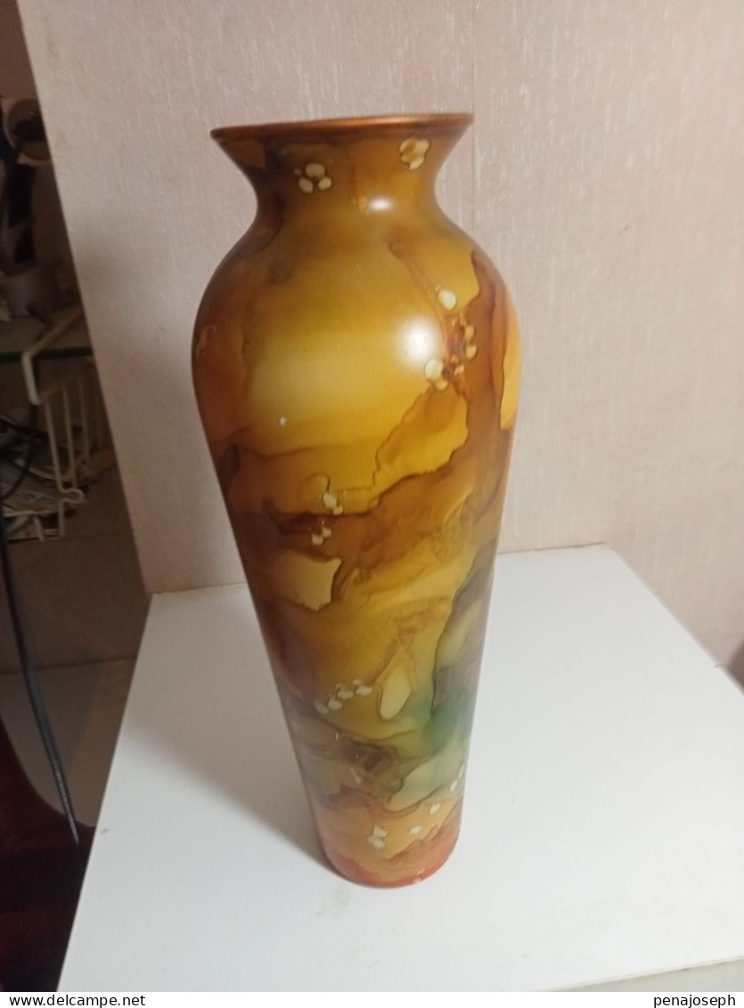 Vase Ancien Hauteur 30 Cm Diamètre 11 Cm - Vazen