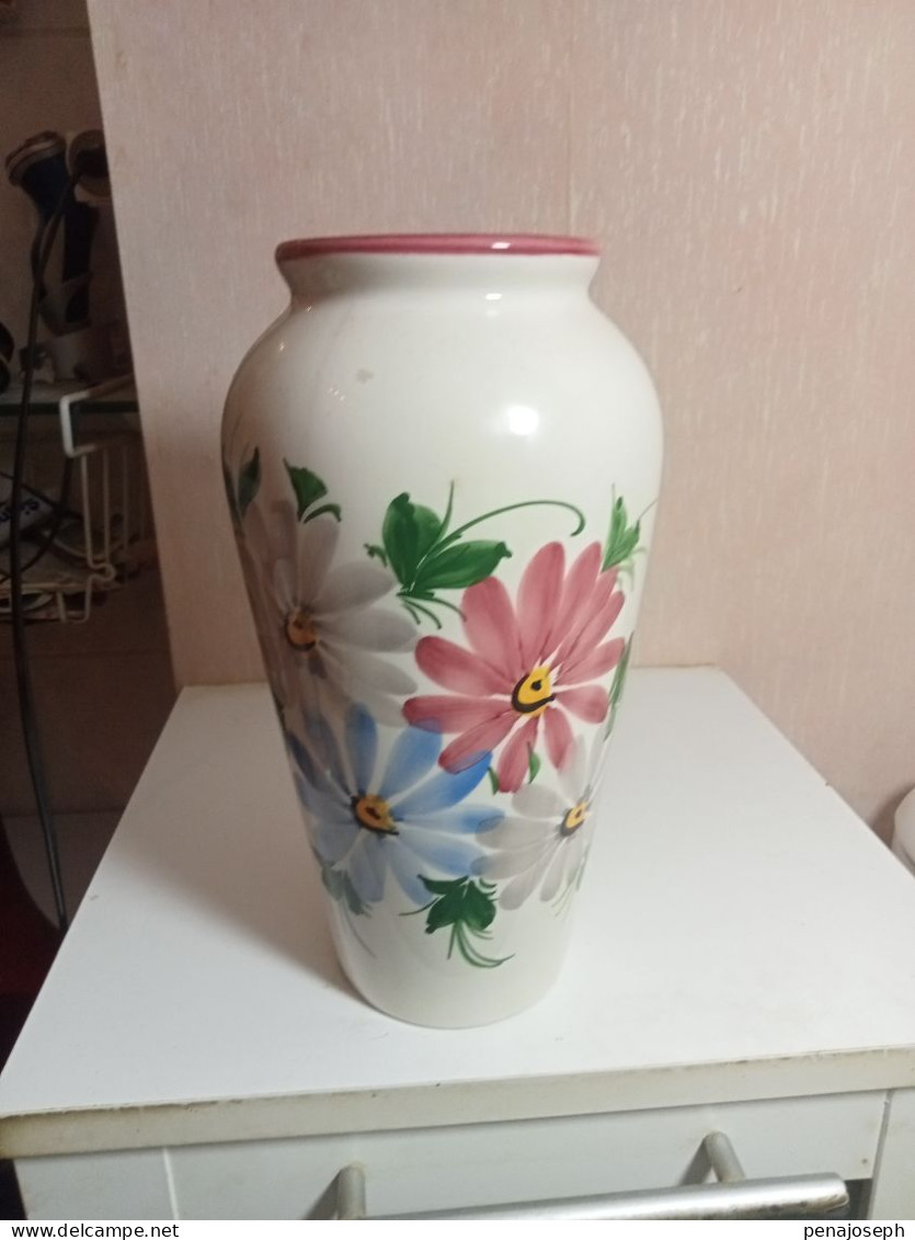 Vase Ancien Hauteur 26 Cm Diamètre 14 Cm - Vazen