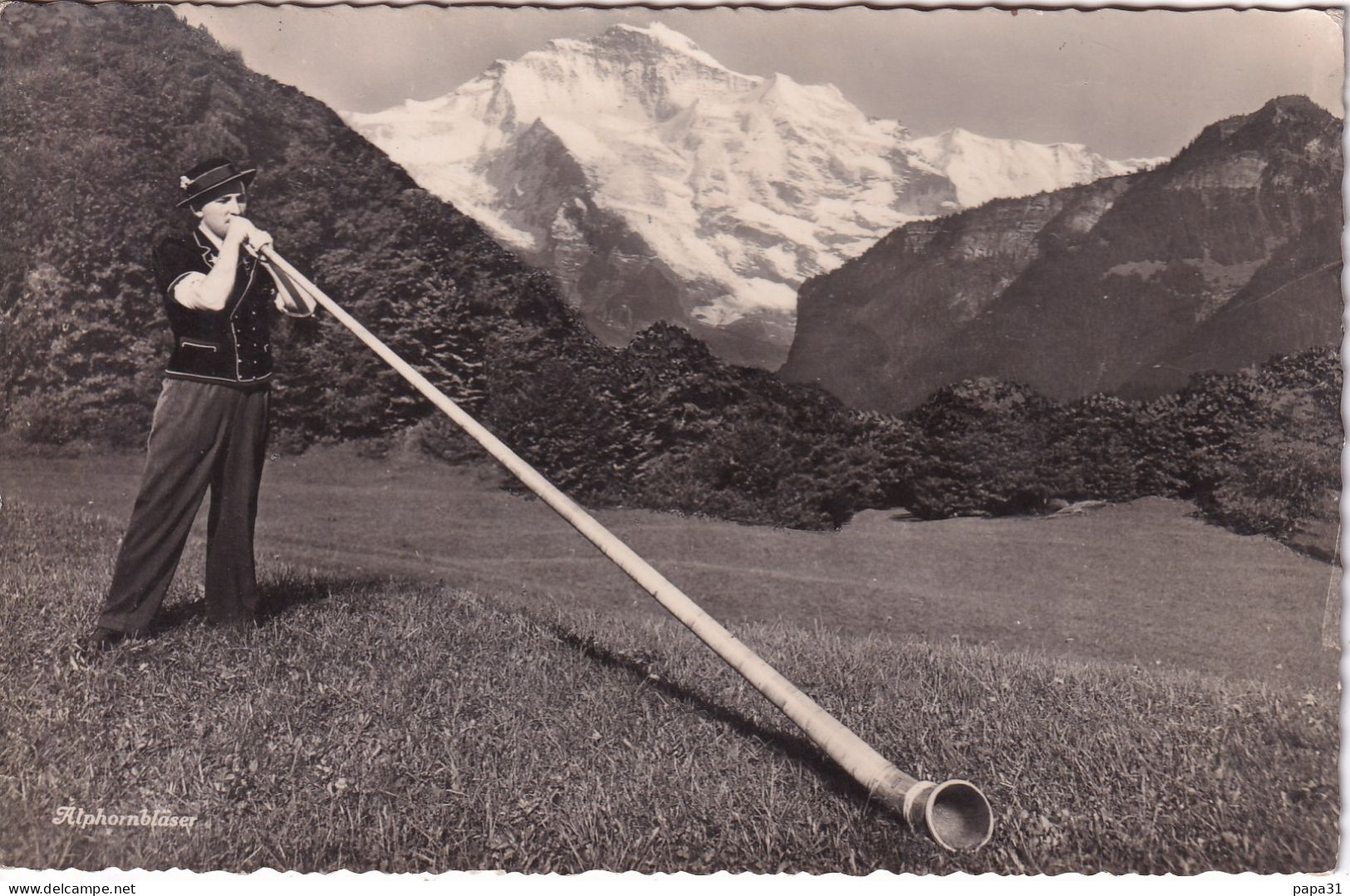 Alphornbläser Un Instrument De Musique - Horn