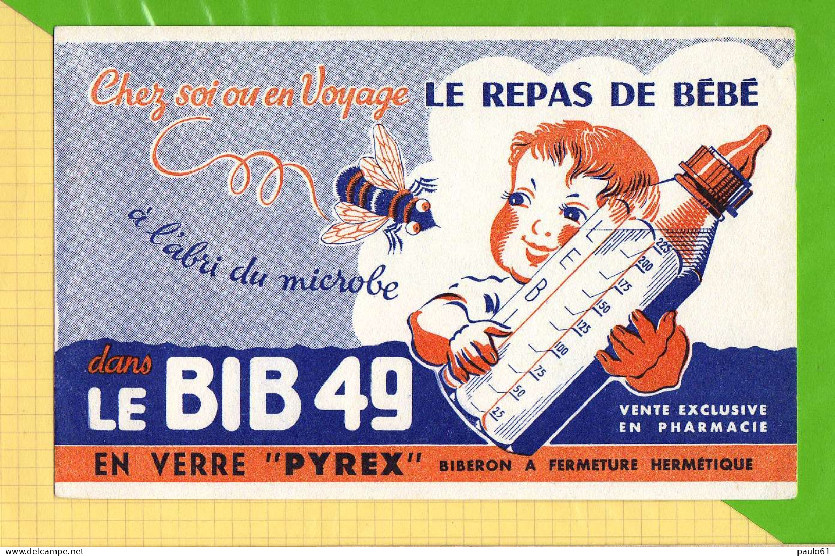 Buvard & Blotting Paper :   Repas De Bebe LE BIB 49 En Pharmacie - Bambini