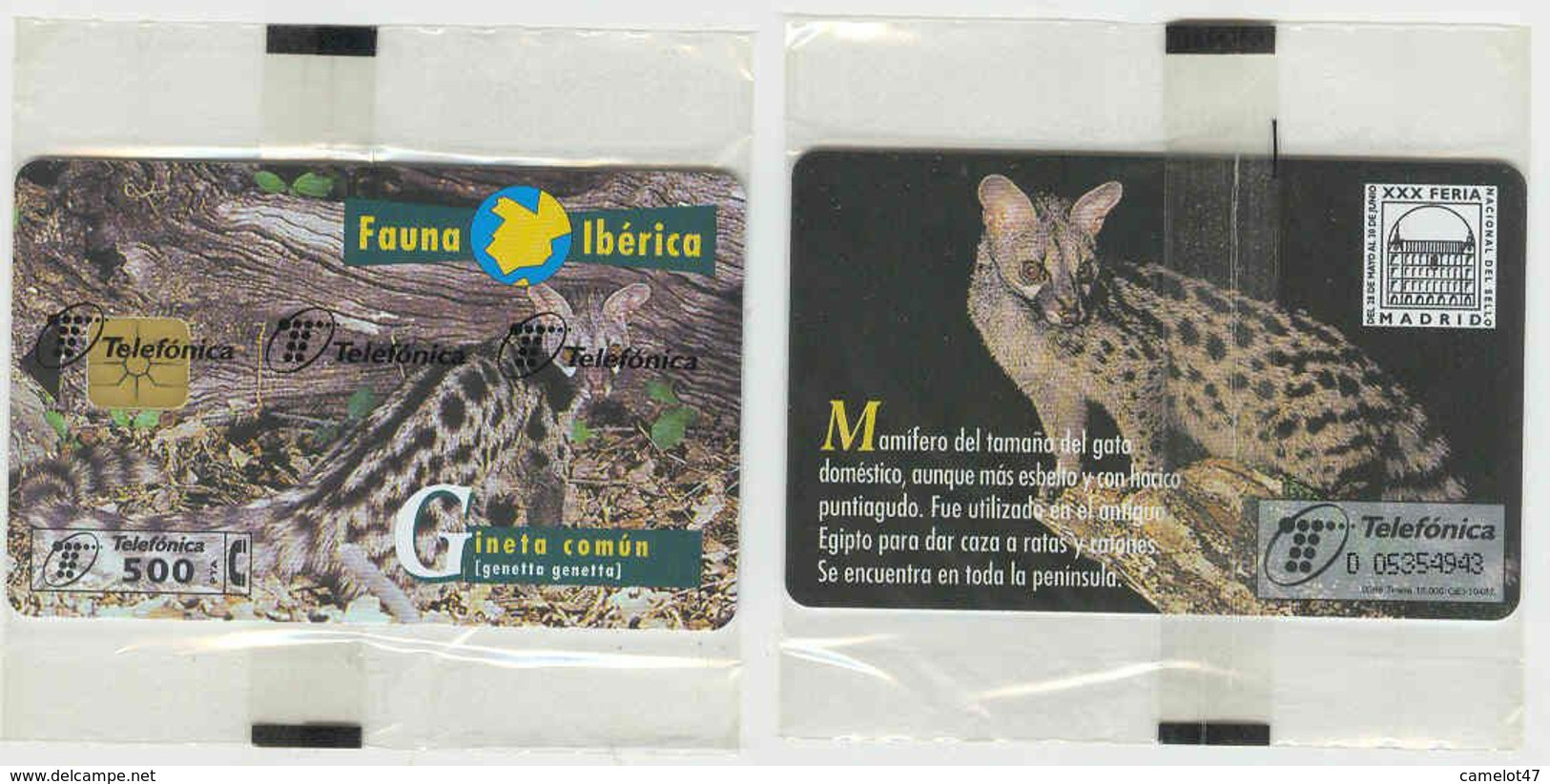 Fauna Ibérica, Edición Privada, GINETA COMÚN, Mintage 12.000 Ex, Nueva, Precintada # P-330 - Privé-uitgaven