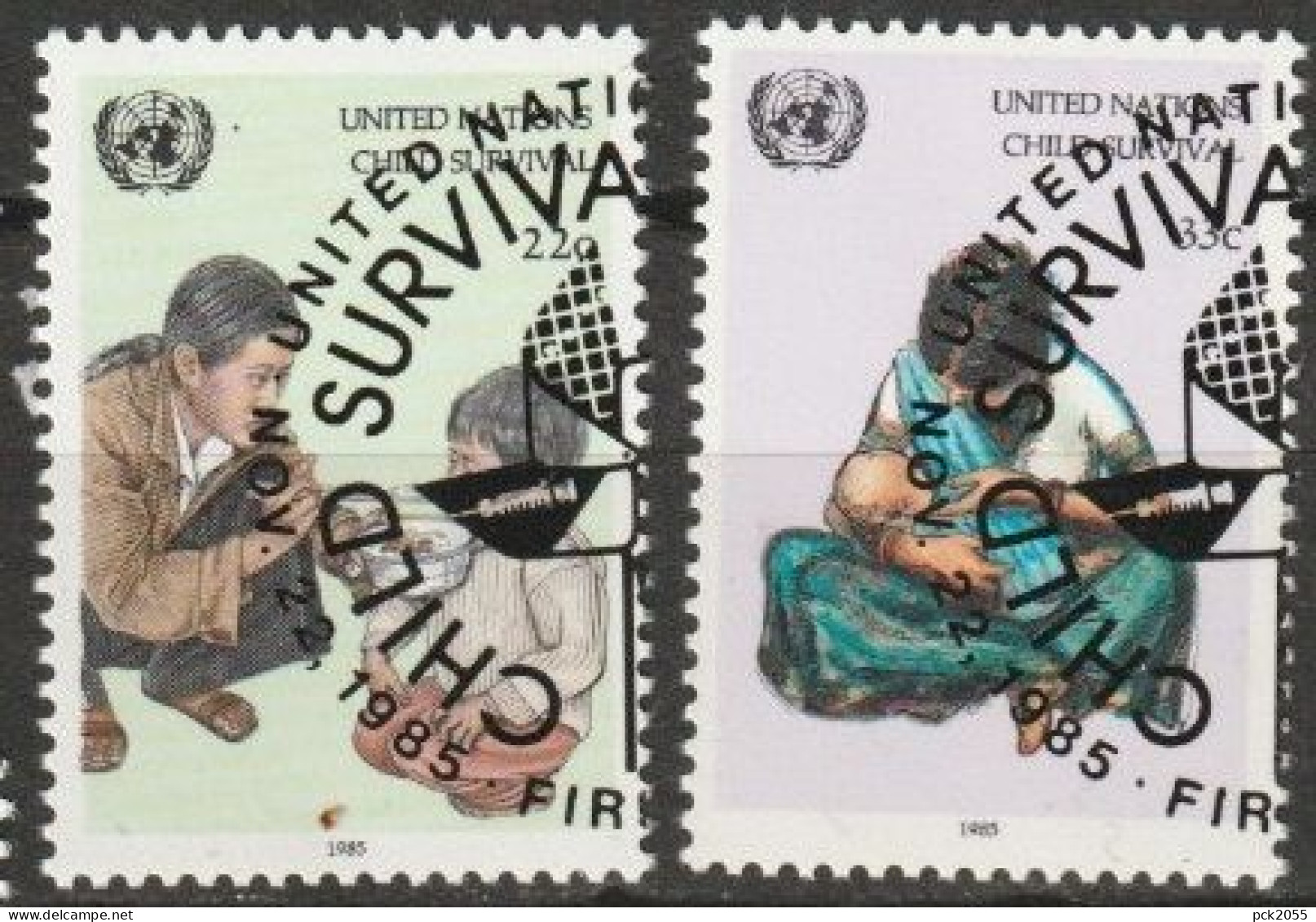 UNO New York 1985 MiNr.488 - 489 O Gestempelt UNICEF ( 5430)Versand 1,00€-1,20€ - Used Stamps