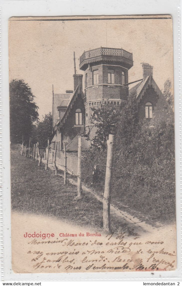 Jodoigne. Chateau Du Bordia. * - Geldenaken