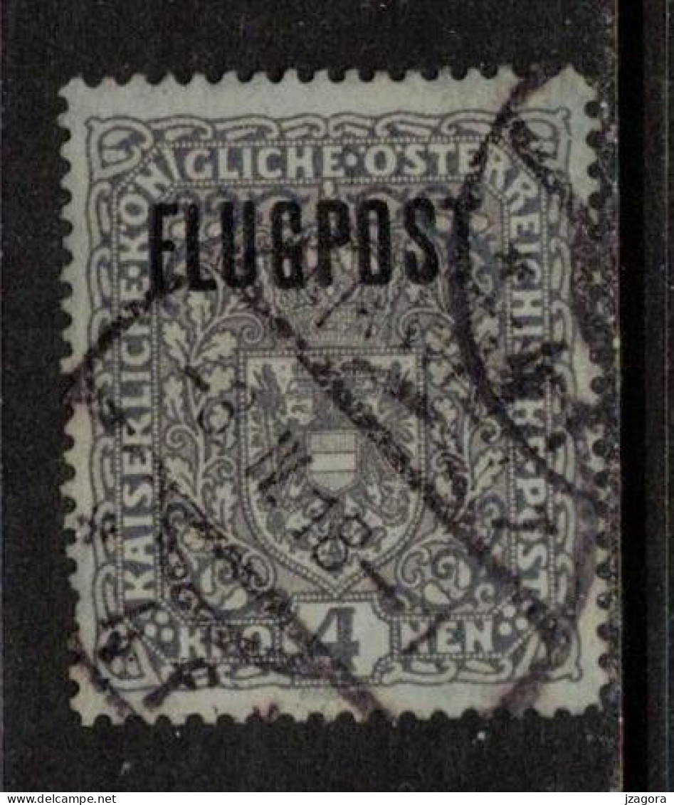 AUSTRIA ÖSTERREICH AUTRICHE 1918 Mi 227 SC C3 OVERPRINT AUFDRUCK SURCHARGE FLUGPOST Air Mail Correo Aéreo Poste Aérienne - Gebraucht