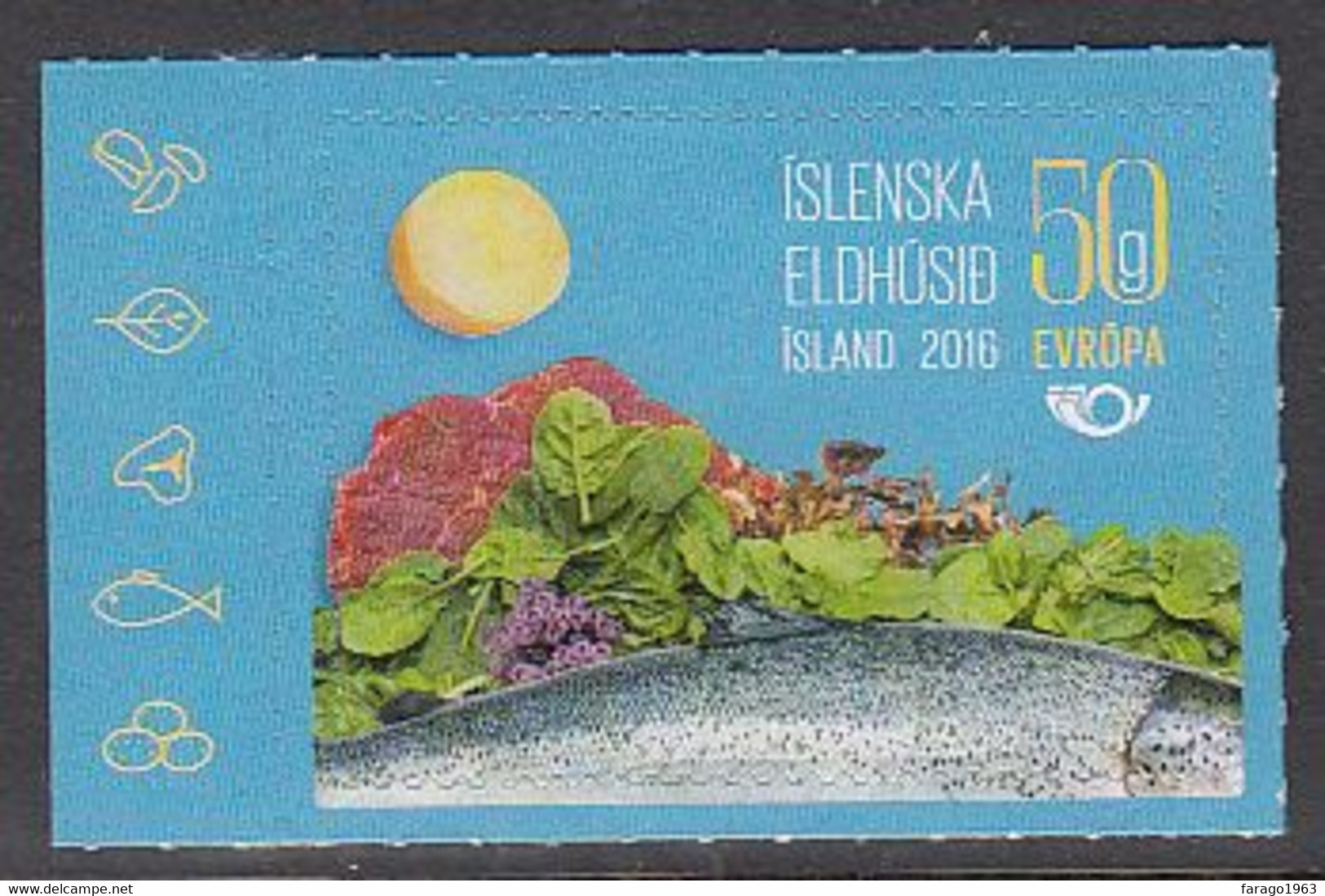 2016 Iceland Food Fish Vegetables Europa Complete Set Of 1 MNH - Ongebruikt