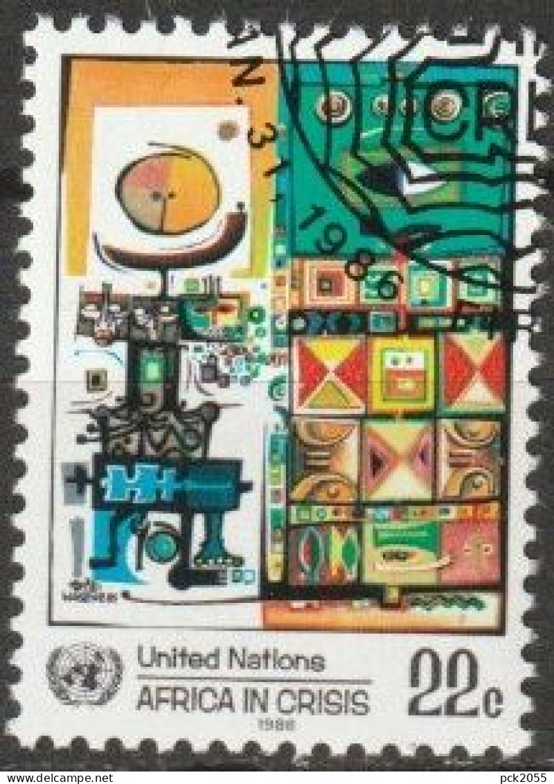 UNO New York 1986 MiNr.490 O Gestempelt Afrika In Not ( 5419)Versand 1,00€-1,20€ - Usados