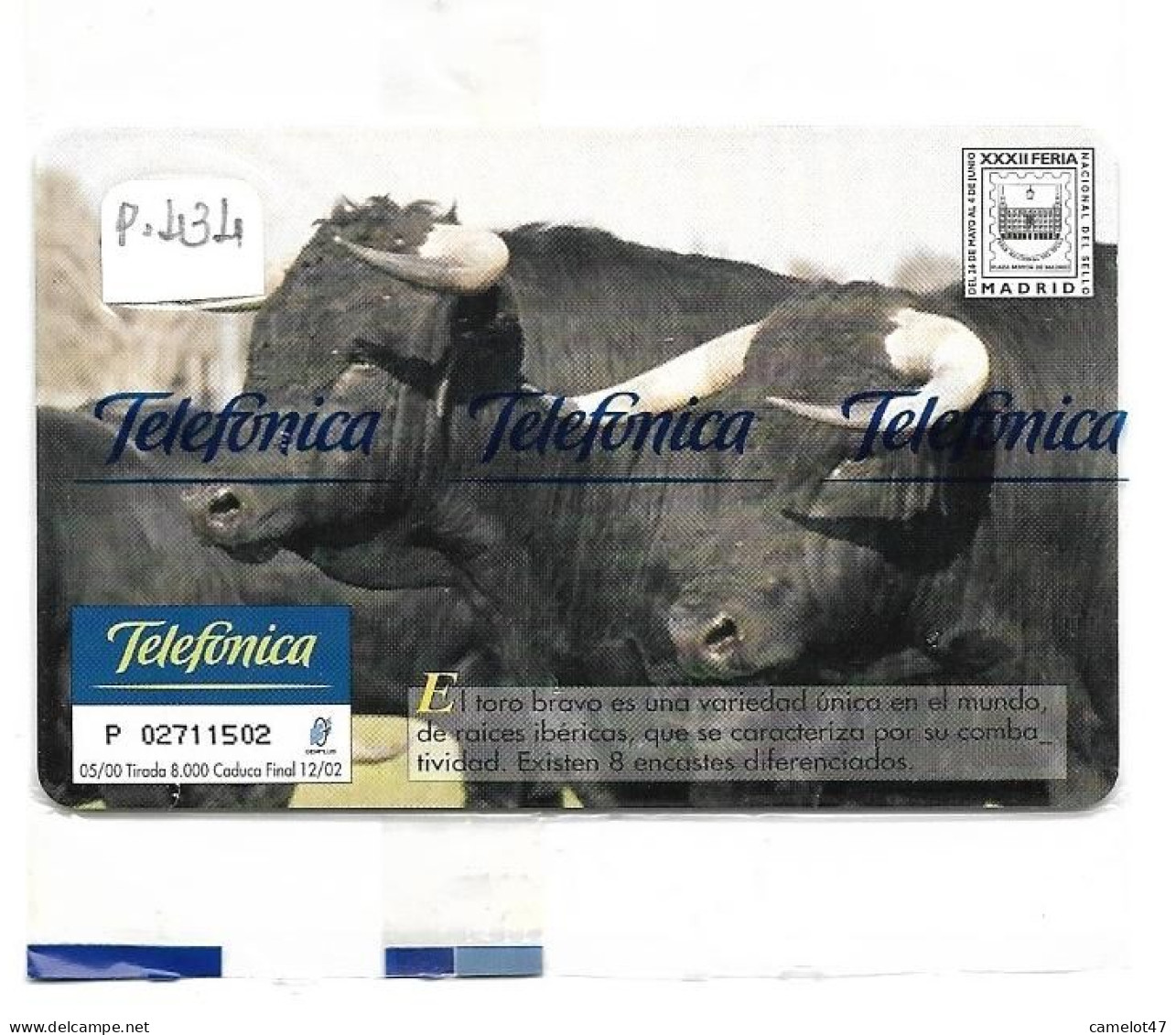 Fauna Ibérica, Edición Privada, TORO BRAVO, Mintage 8.000 Ex, Nueva, Precintada # P-434 - Emisiones Privadas