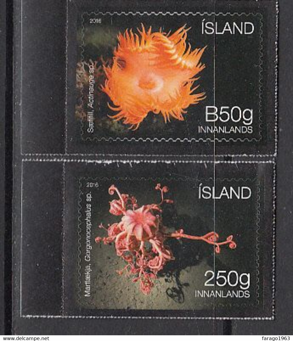 2016 Iceland Marine Life Plants Complete Set Of 2 MNH - Ungebraucht