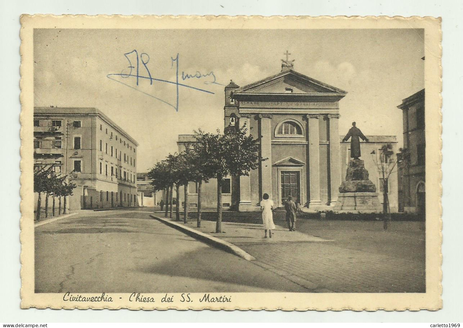 CIVITAVECCHIA - CHIESA DEI SS. MARTIRI - VIAGGIATA FG - Civitavecchia