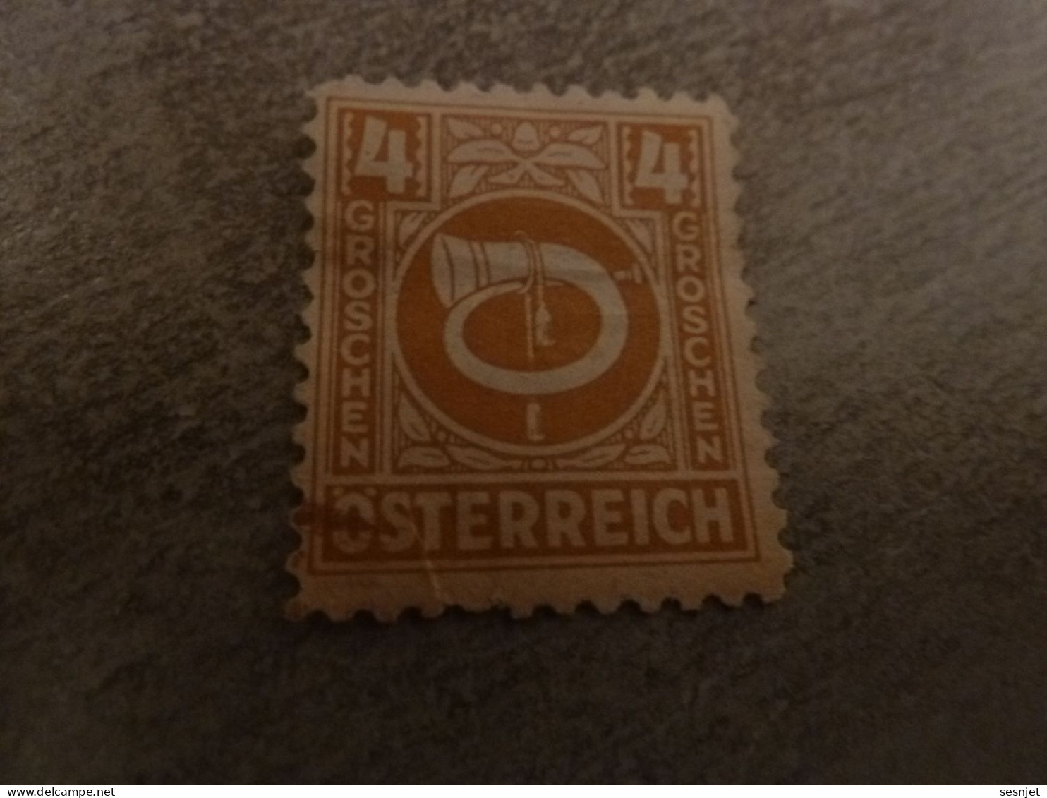 Osterreich - Cor De Chasse - Val 4 Groschen - Ocre - Circulé - - Revenue Stamps