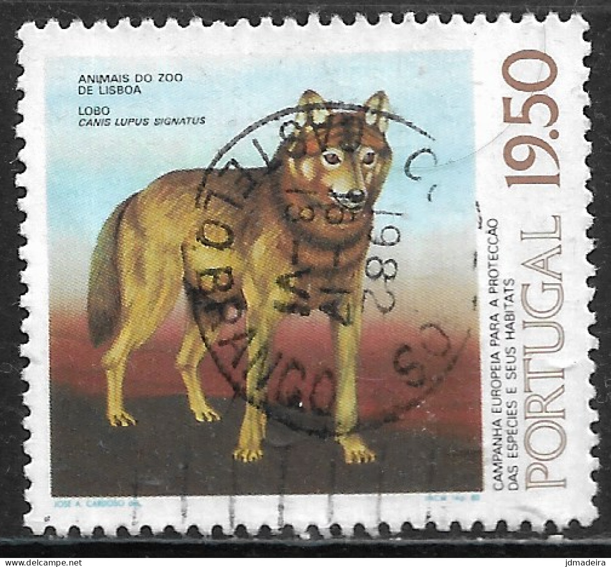 Portugal – 1980 Lisbon Zoo 19.50 Used Stamp - Gebruikt