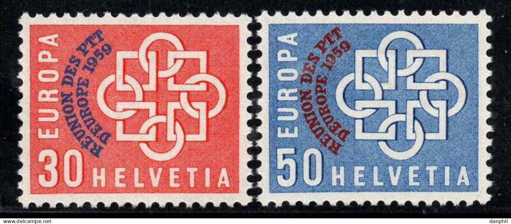 Switzerland 1959 Europa CEPT -PTT- (**)  Mint, Mi 682-83-€45,00; Y&T 632-33 -€30,-; - 1959